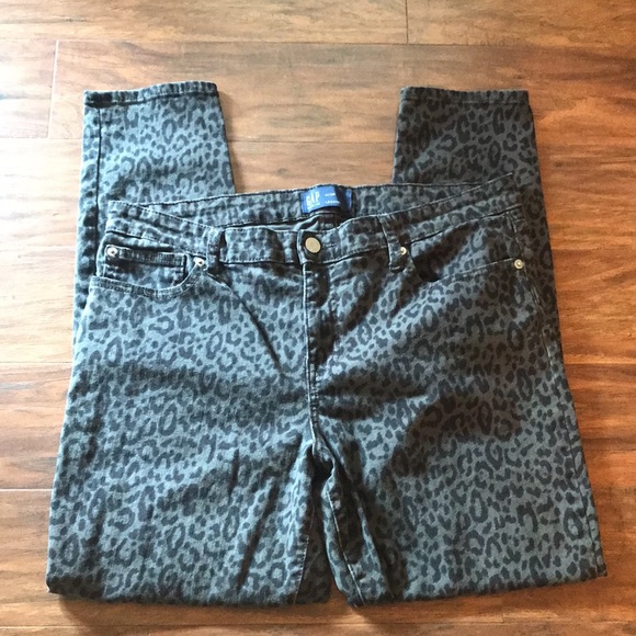 Gap Denim Women’s Pants Legging size 14/32R Leopard Print in great condition - Picture 5 of 14